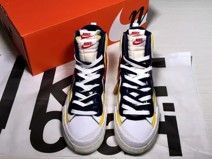 Kicktheory SACAI X NIKE BLAZER MID VARSITY MAIZE BV0072-700 0127