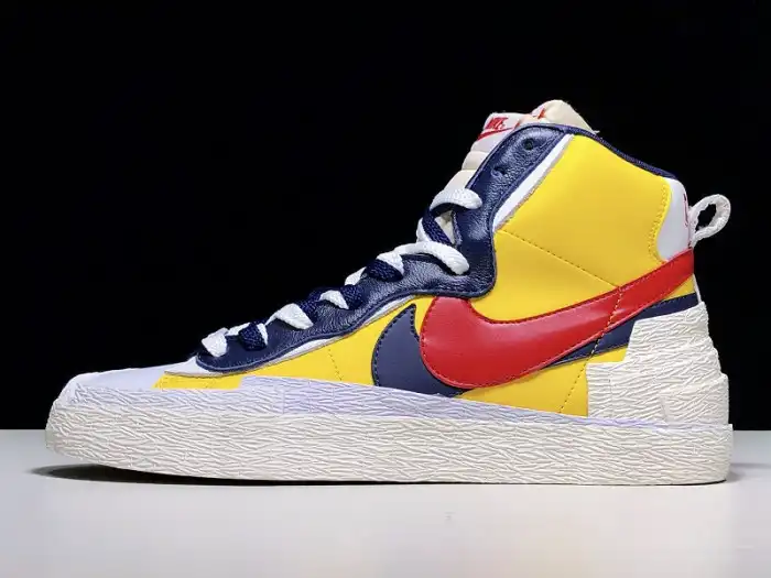 Kicktheory SACAI X NIKE BLAZER MID VARSITY MAIZE BV0072-700 0127