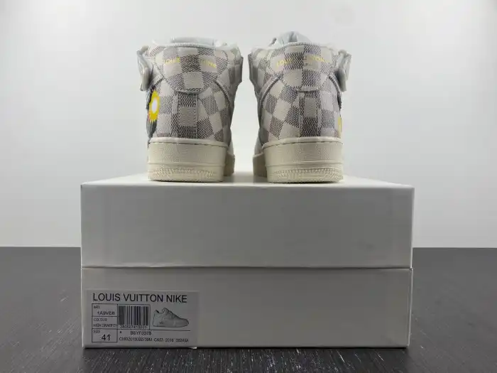 Kicktheory Louis Vuitton Nike Air Force 1 Mid By Virgil Abloh Graffiti 0131