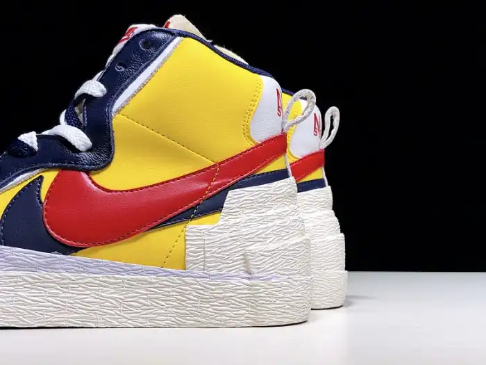 Kicktheory SACAI X NIKE BLAZER MID VARSITY MAIZE BV0072-700 0127