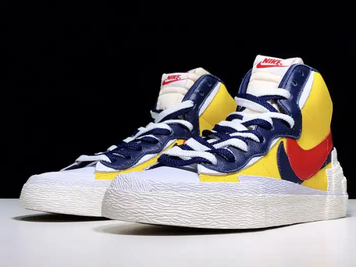 Kicktheory SACAI X NIKE BLAZER MID VARSITY MAIZE BV0072-700 0127