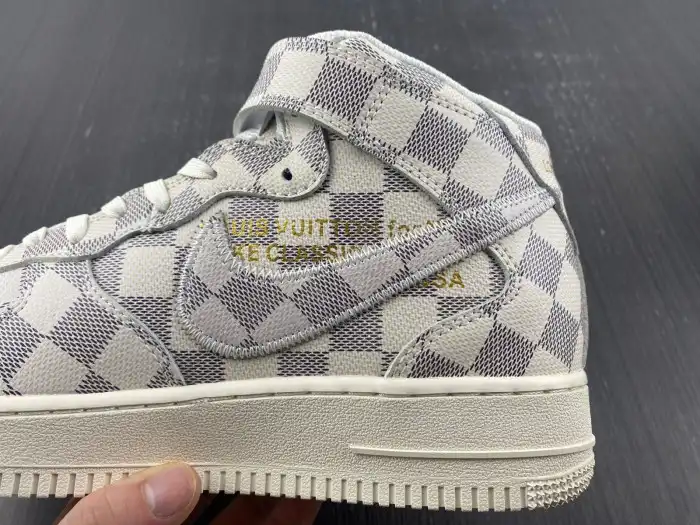 Kicktheory Louis Vuitton Nike Air Force 1 Mid By Virgil Abloh Graffiti 0131