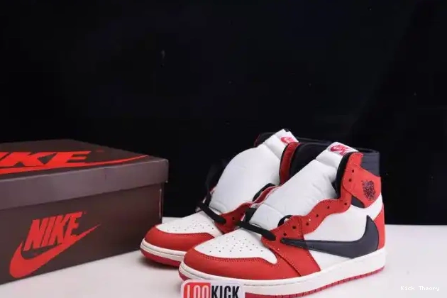 Kick Theory RETRO 100(RED) HIGH 1 OG TRAVIS CD4487 - X SCOTT JORDAN AIR 0223