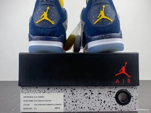 Kicktheory Michigan Jordan Retro 4 (PE) Air AJ4-1036660 0210