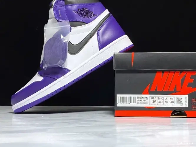 Kick Theory OG Air Court 1 Purple 555088-500 High Jordan 0207