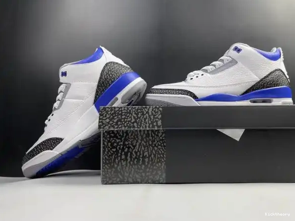 Kick Theory Jordan Air 3 Racer CT8532-145 Blue 0218