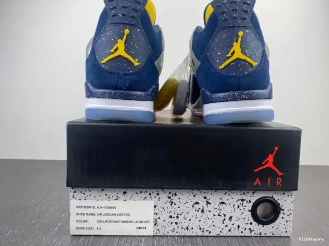 Kicktheory Michigan Jordan Retro 4 (PE) Air AJ4-1036660 0210