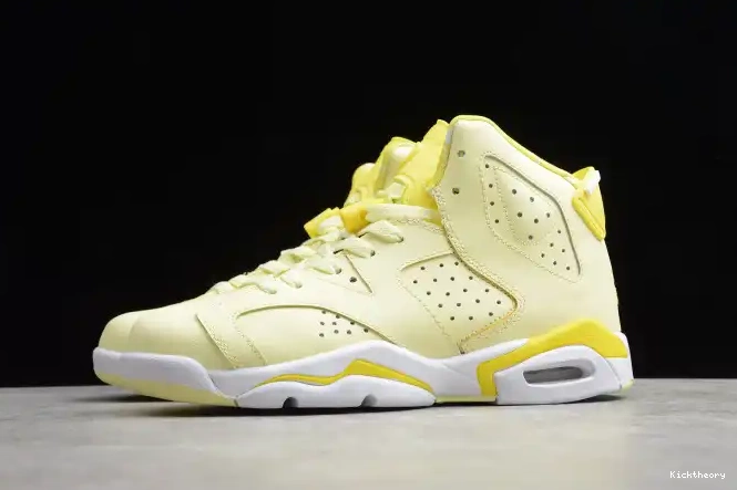 Kicktheory (GS) Retro 6 Yellow Jordan Dynamic Air Floral 543390-800 0212