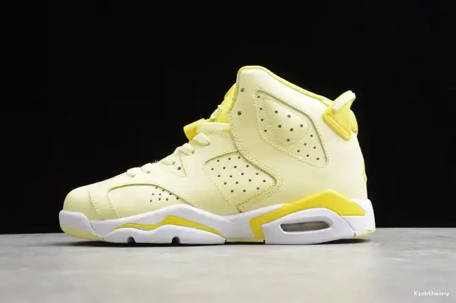 Kicktheory (GS) Retro 6 Yellow Jordan Dynamic Air Floral 543390-800 0212