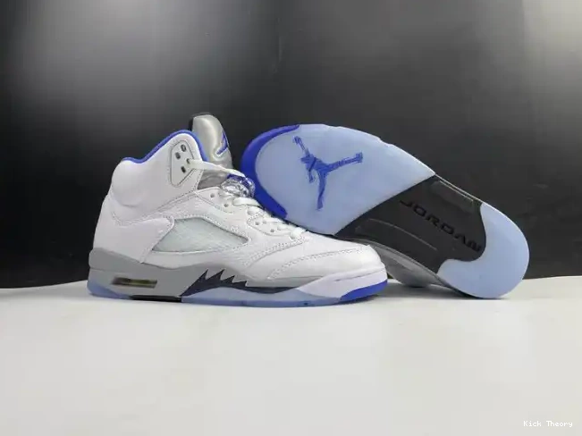 Kicktheory (2021) Air White Stealth DD0587-140 Jordan Retro 5 0224