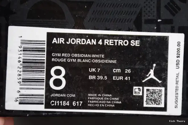 Kicktheory Air CI1184-617 FIBA SE Jordan 4 0215