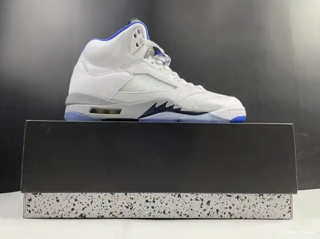 Kicktheory (2021) Air White Stealth DD0587-140 Jordan Retro 5 0224