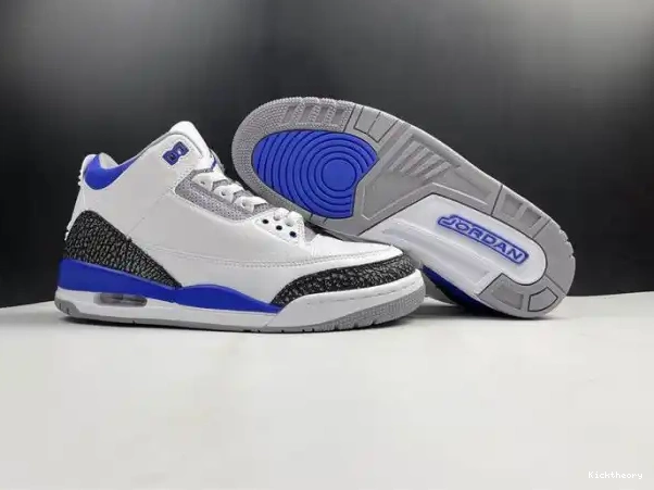 Kick Theory Jordan Air 3 Racer CT8532-145 Blue 0218